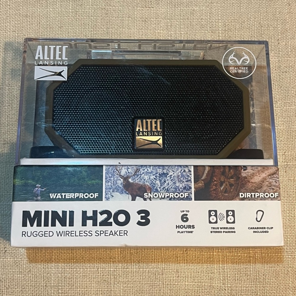 Mini H2O 3 Rugged Wireless Speaker - Dark Green